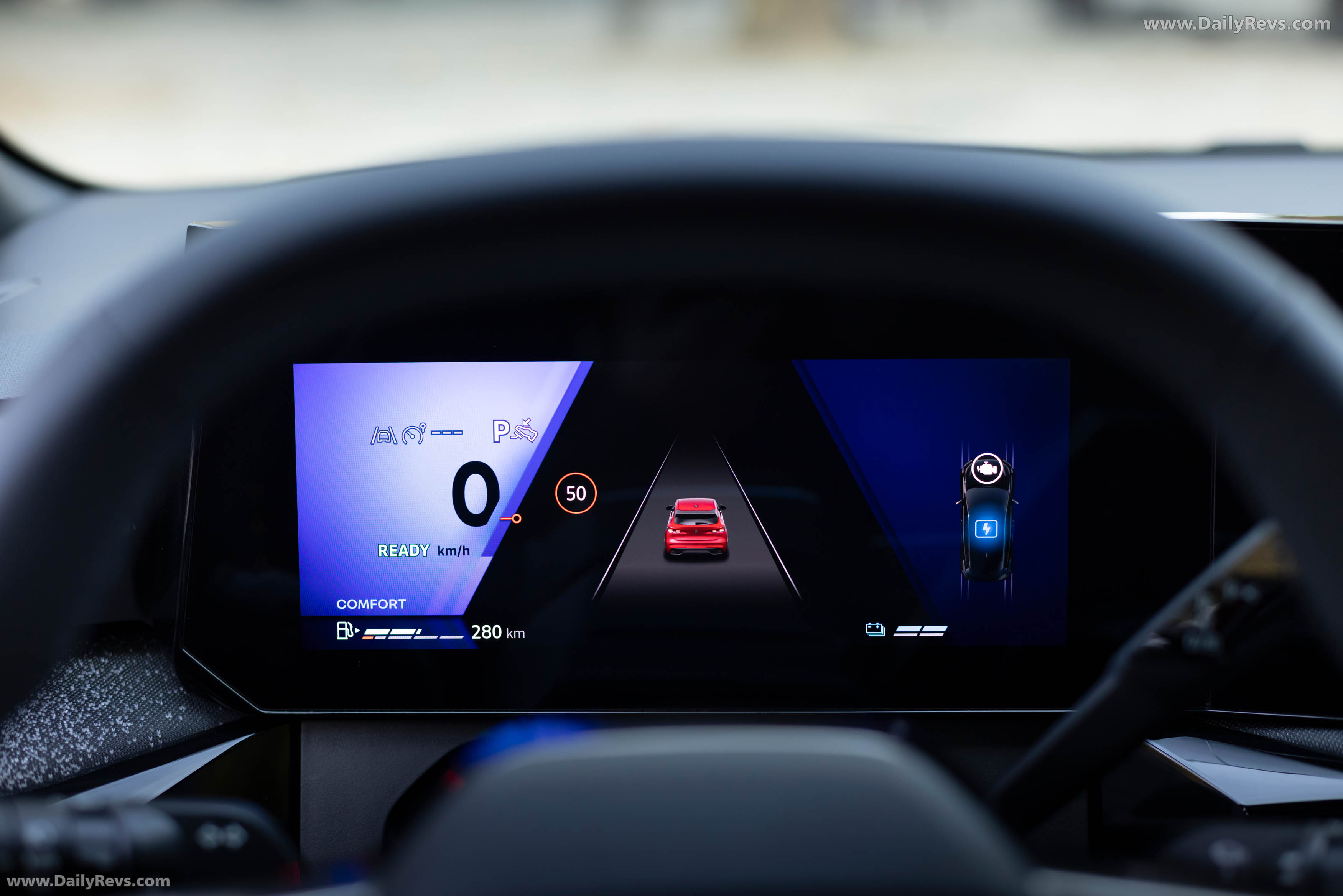 2026 Renault Clio E-Tech Techno Absolute Red Interior