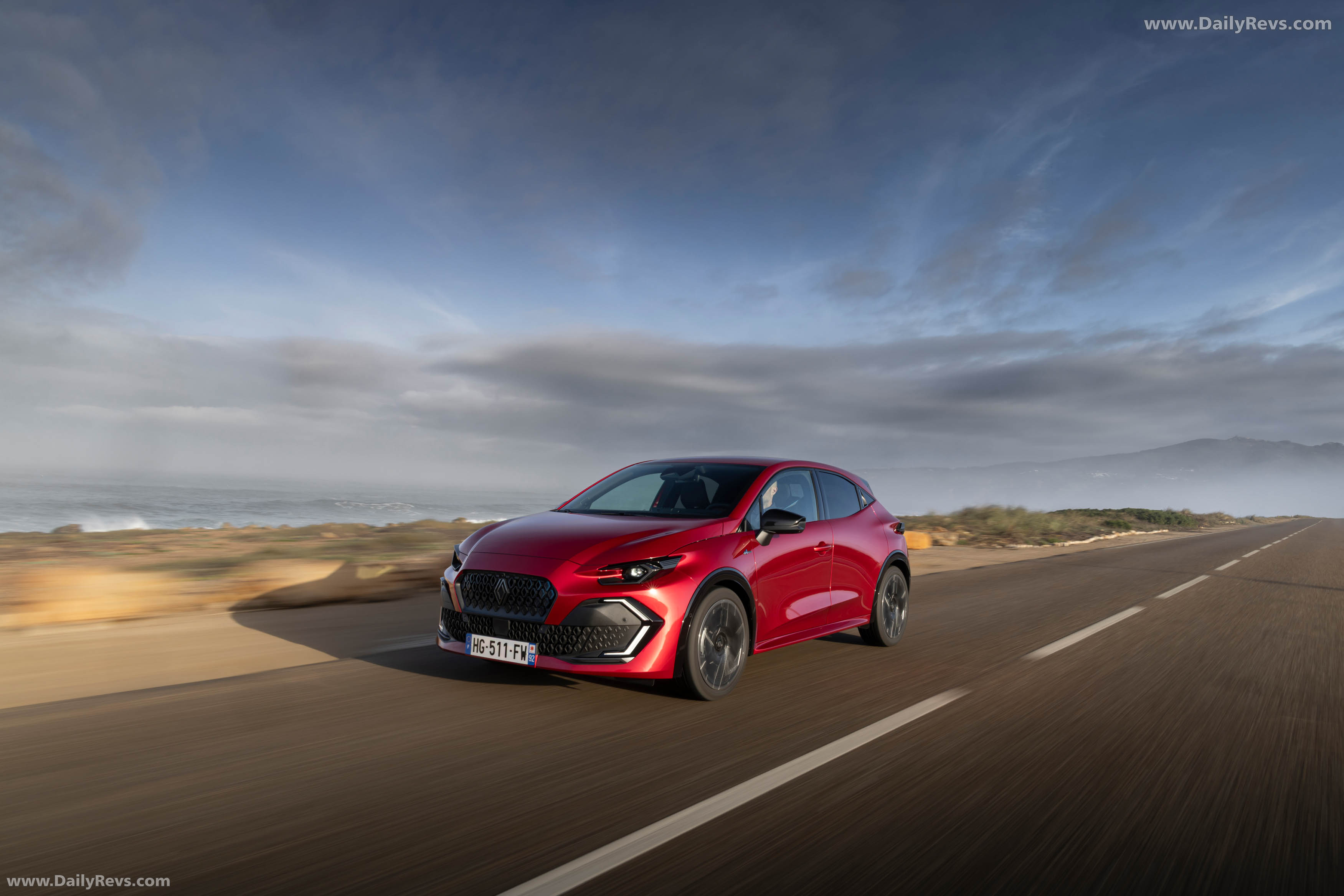 2026 Renault Clio E-Tech Esprit Alpine Absolute Red Front View