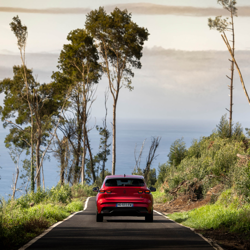 2026 Renault Clio E-Tech Esprit Alpine Absolute Red Rear View