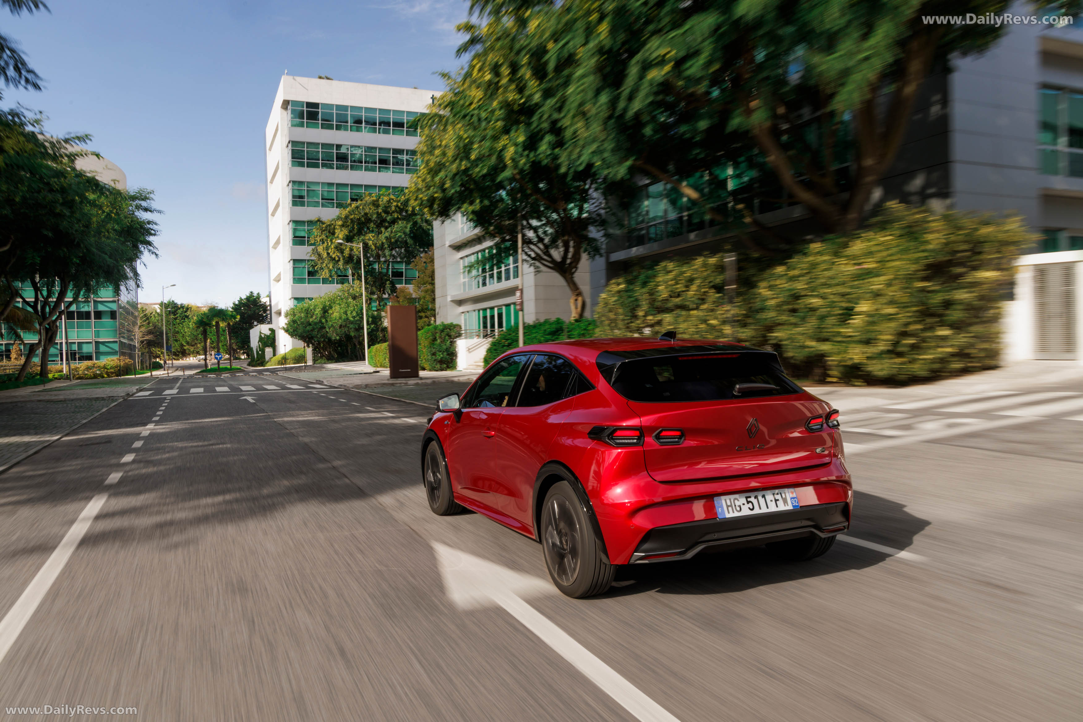 2026 Renault Clio E-Tech Esprit Alpine Absolute Red Rear View