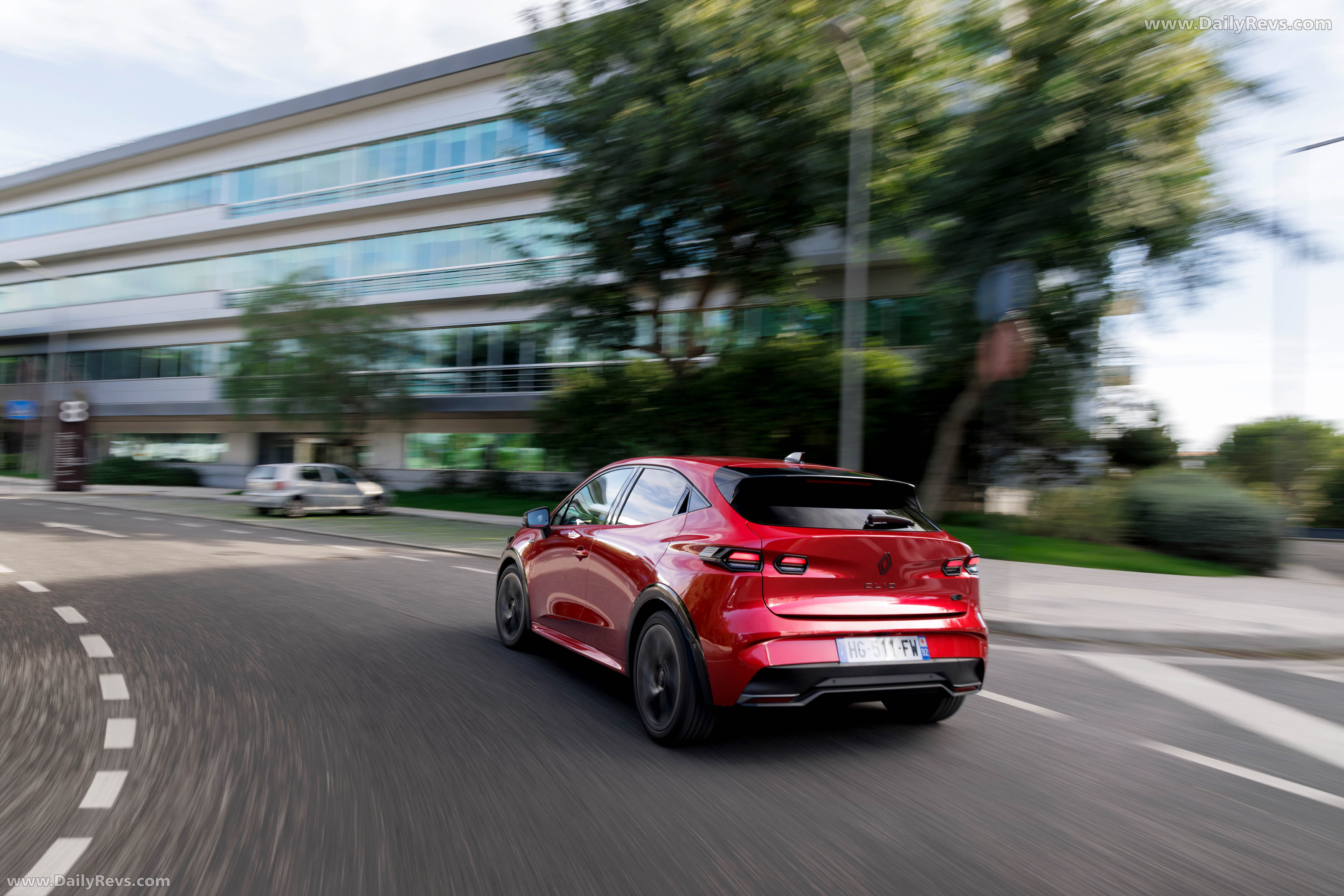 2026 Renault Clio E-Tech Esprit Alpine Absolute Red Rear View