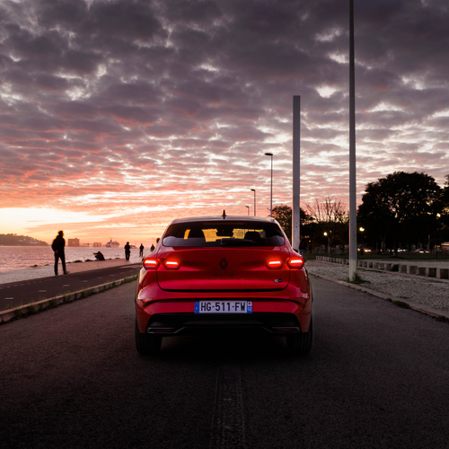 2026 Renault Clio E-Tech Esprit Alpine Absolute Red Rear View