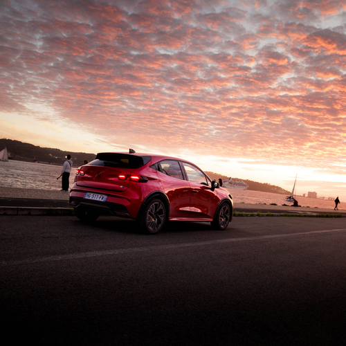 2026 Renault Clio E-Tech Esprit Alpine Absolute Red Rear View