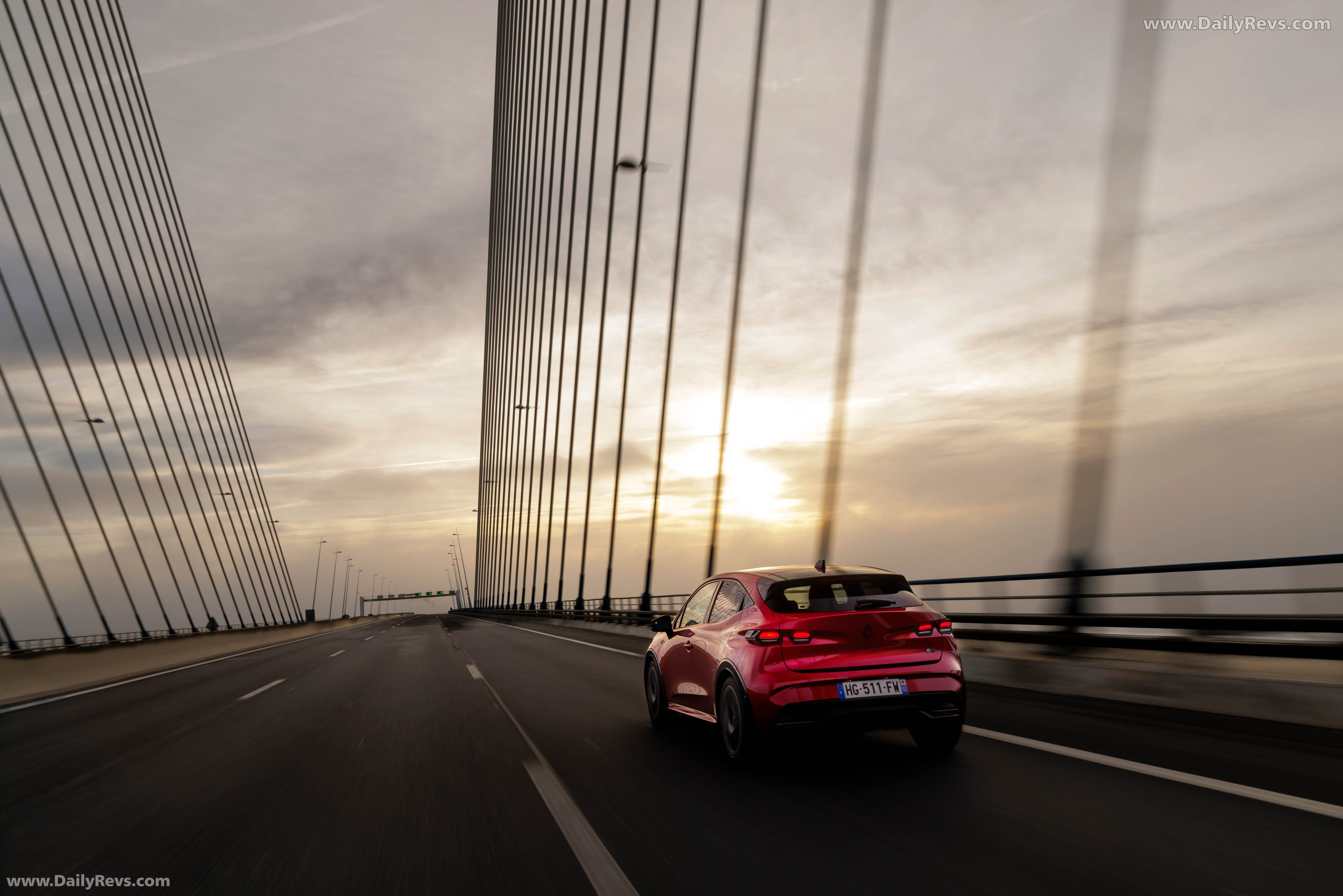 2026 Renault Clio E-Tech Esprit Alpine Absolute Red Rear View