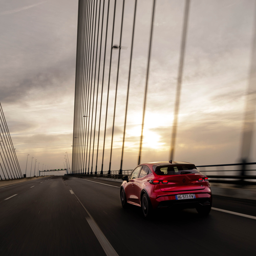 2026 Renault Clio E-Tech Esprit Alpine Absolute Red Rear View