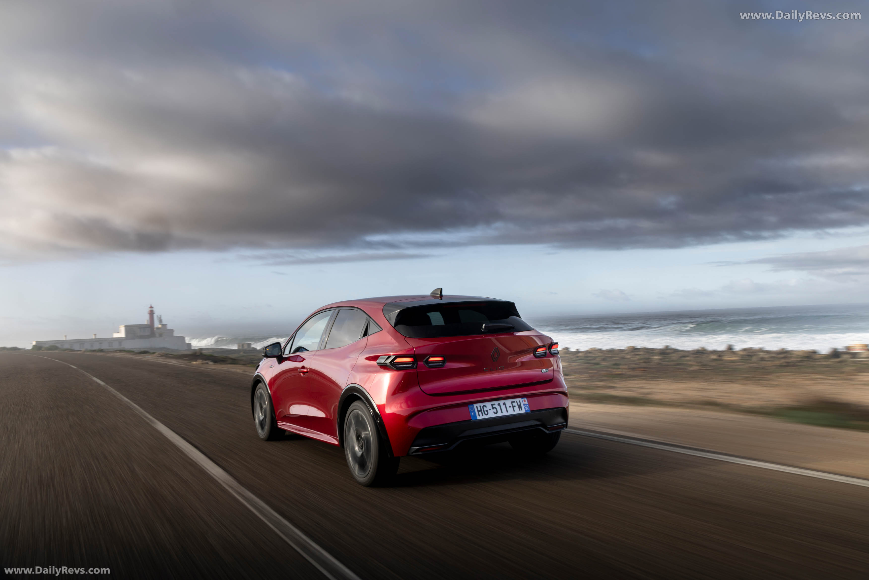 2026 Renault Clio E-Tech Esprit Alpine Absolute Red Rear View