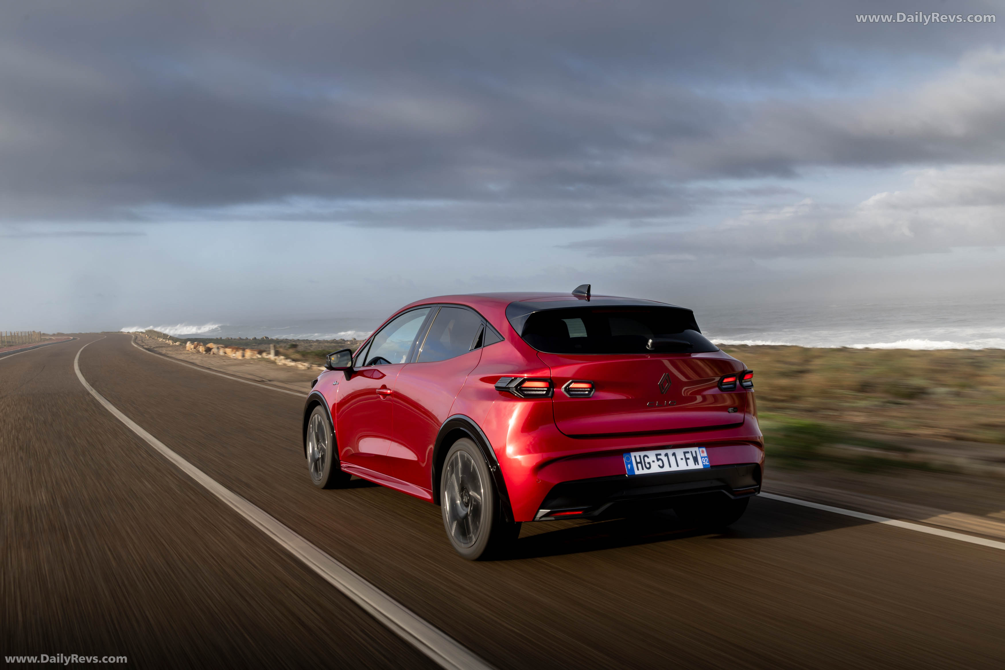 2026 Renault Clio E-Tech Esprit Alpine Absolute Red Rear View