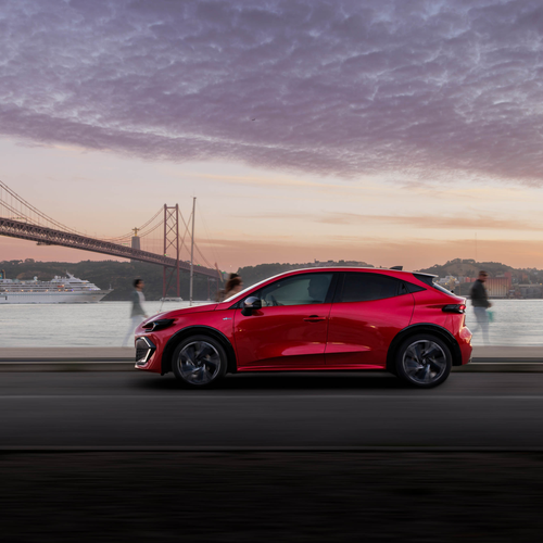 2026 Renault Clio E-Tech Esprit Alpine Absolute Red Side View