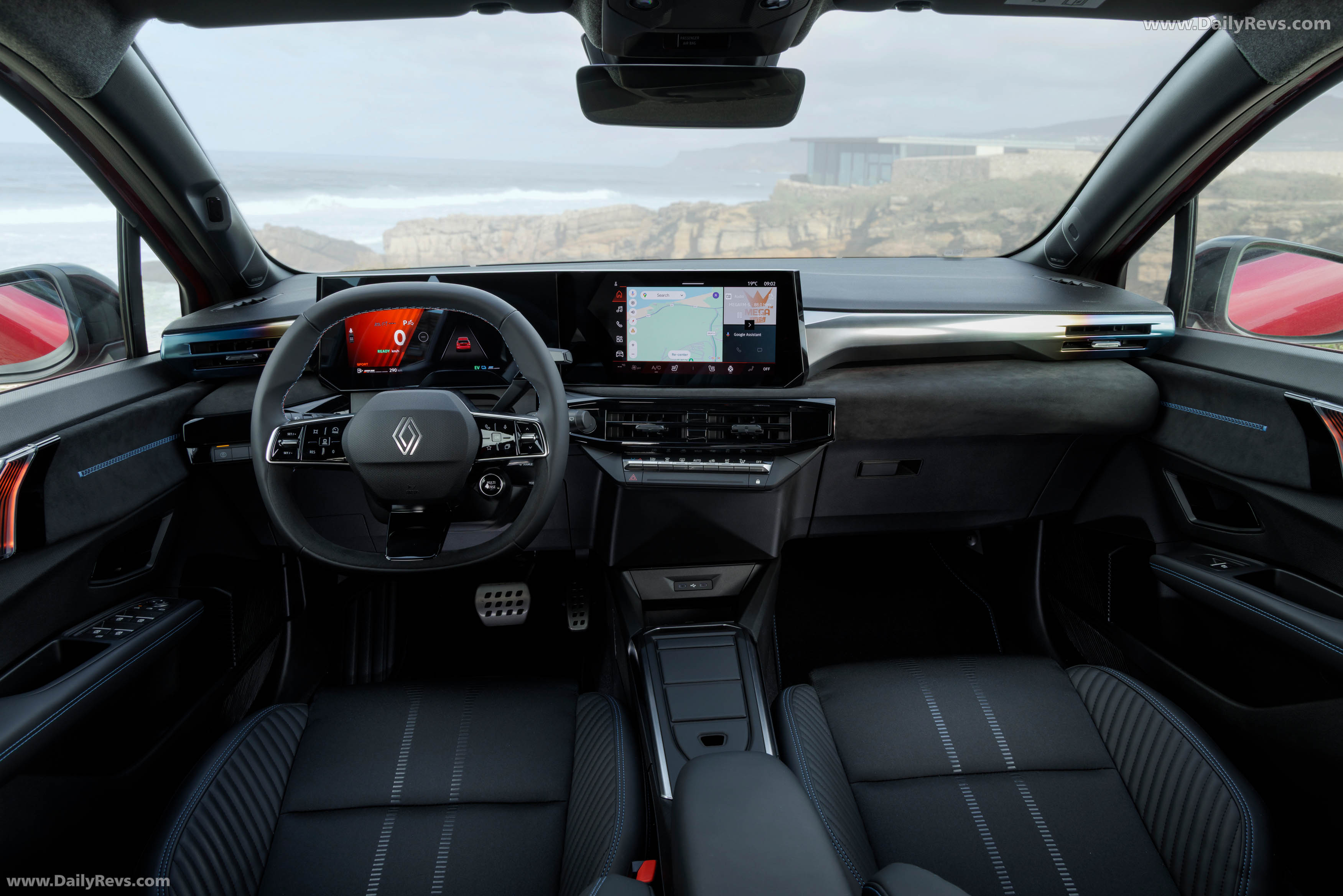 2026 Renault Clio E-Tech Esprit Alpine Absolute Red Interior