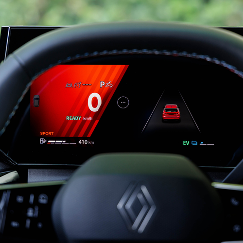 2026 Renault Clio E-Tech Esprit Alpine Absolute Red Interior