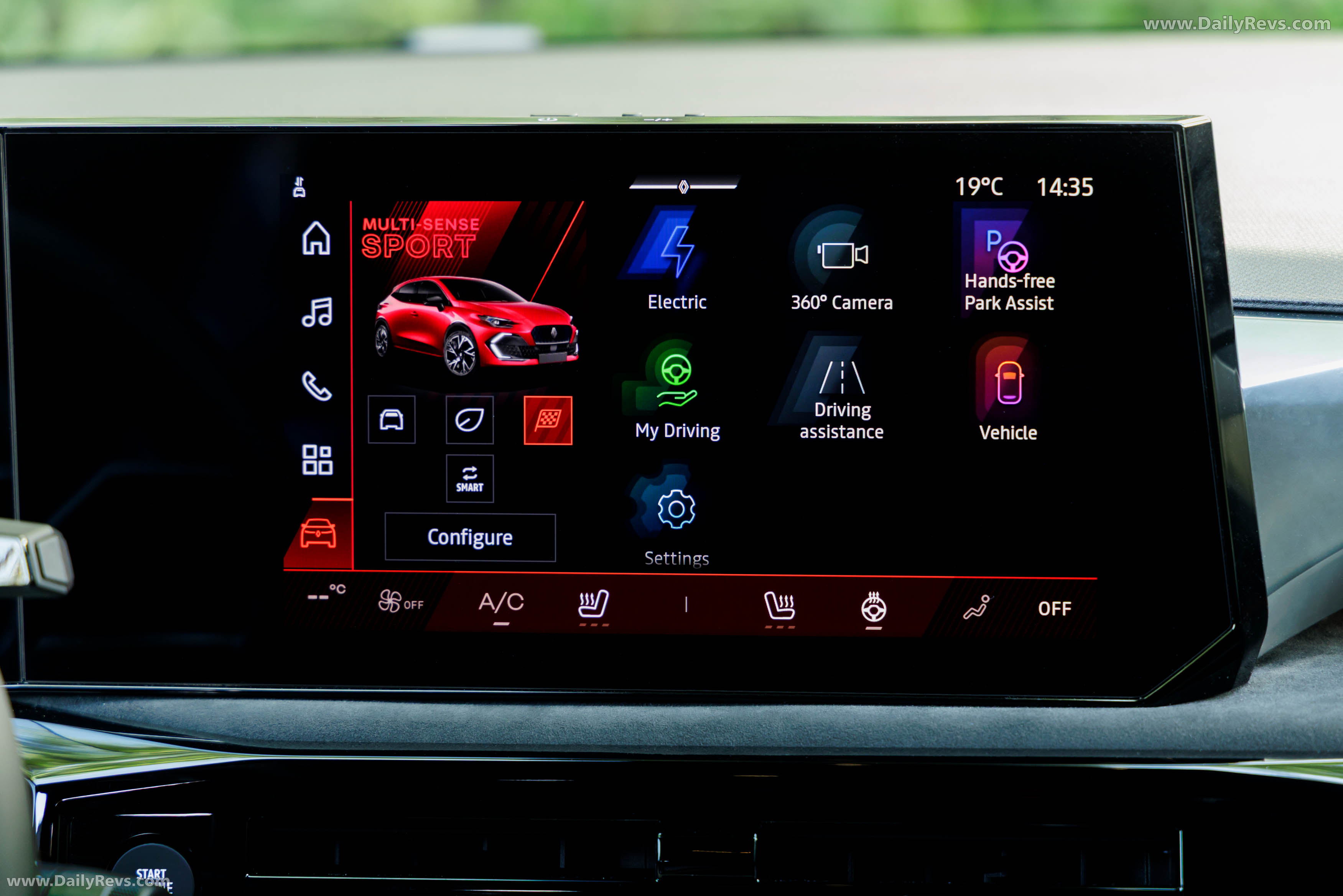 2026 Renault Clio E-Tech Esprit Alpine Absolute Red Interior