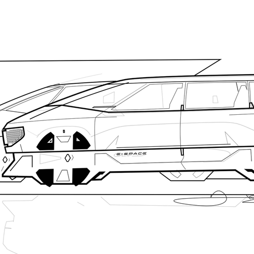 2026 Renault E-Space Concept Sketches