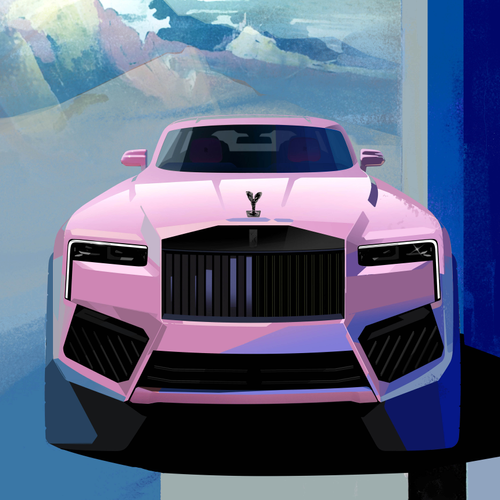 2026 Rolls-Royce Cullinan Black Badge Chinese Mural Art Sketches