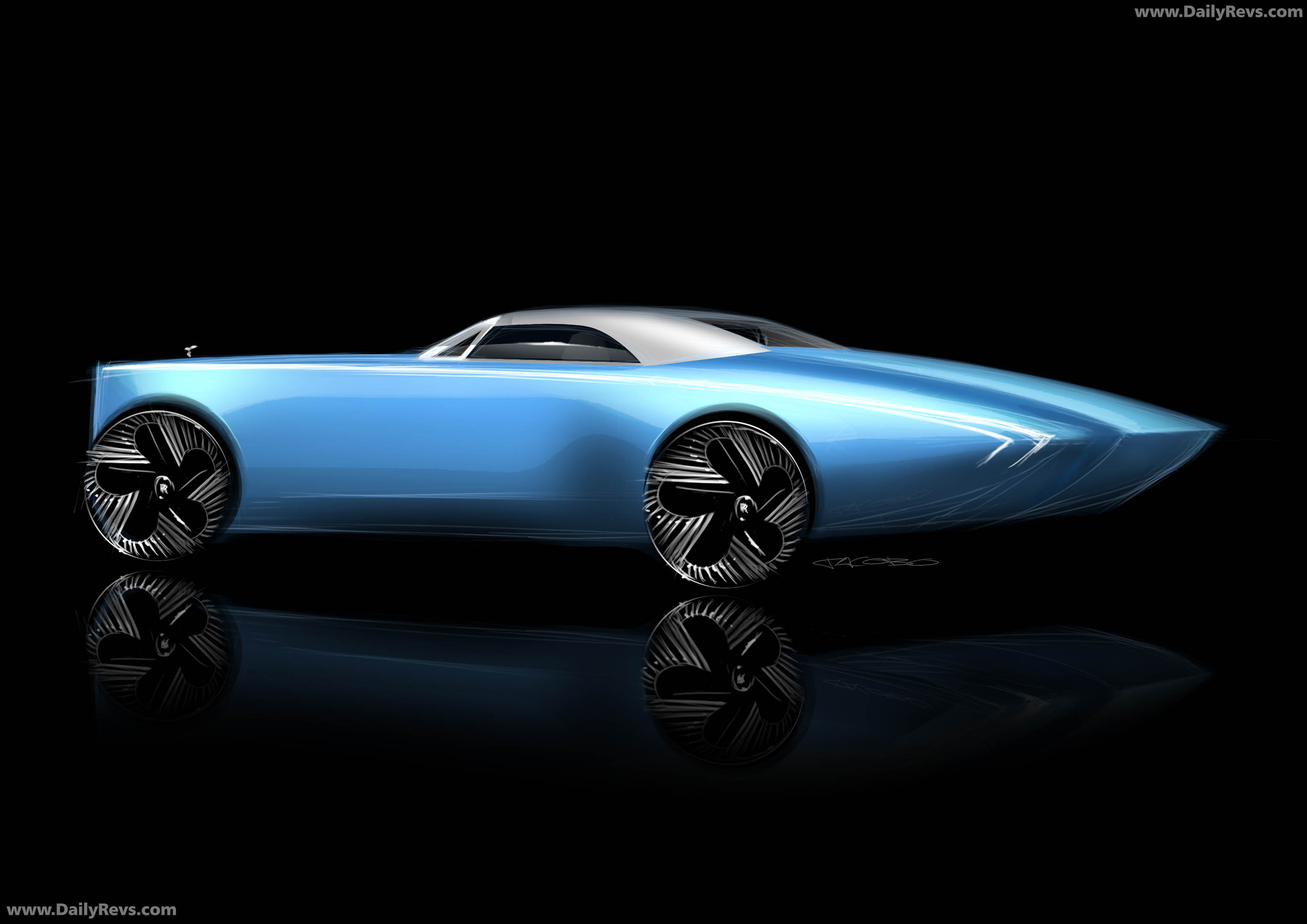 2026 Rolls-Royce Project Nightingale Concept Sketches