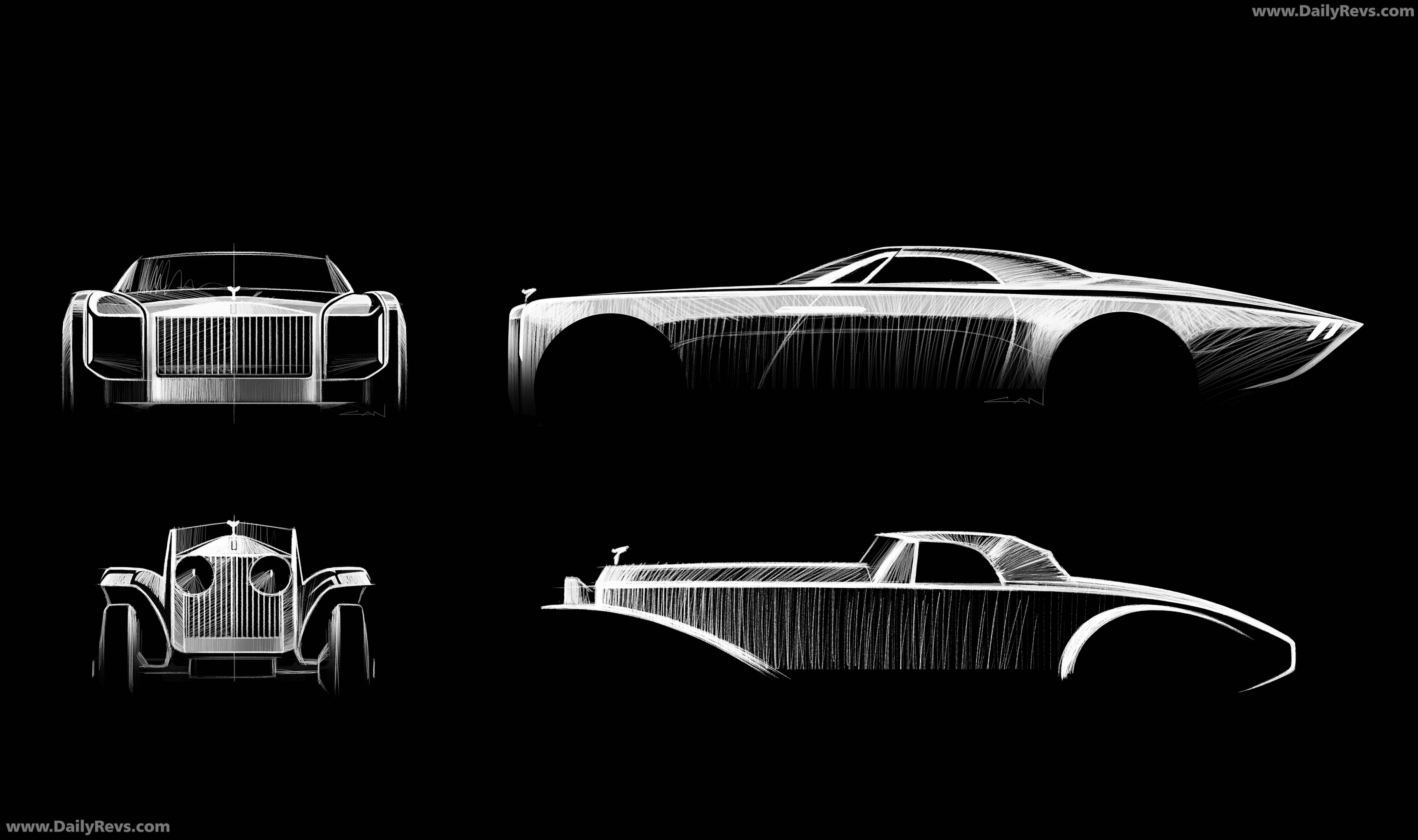2026 Rolls-Royce Project Nightingale Concept Sketches
