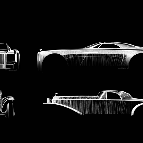 2026 Rolls-Royce Project Nightingale Concept Sketches