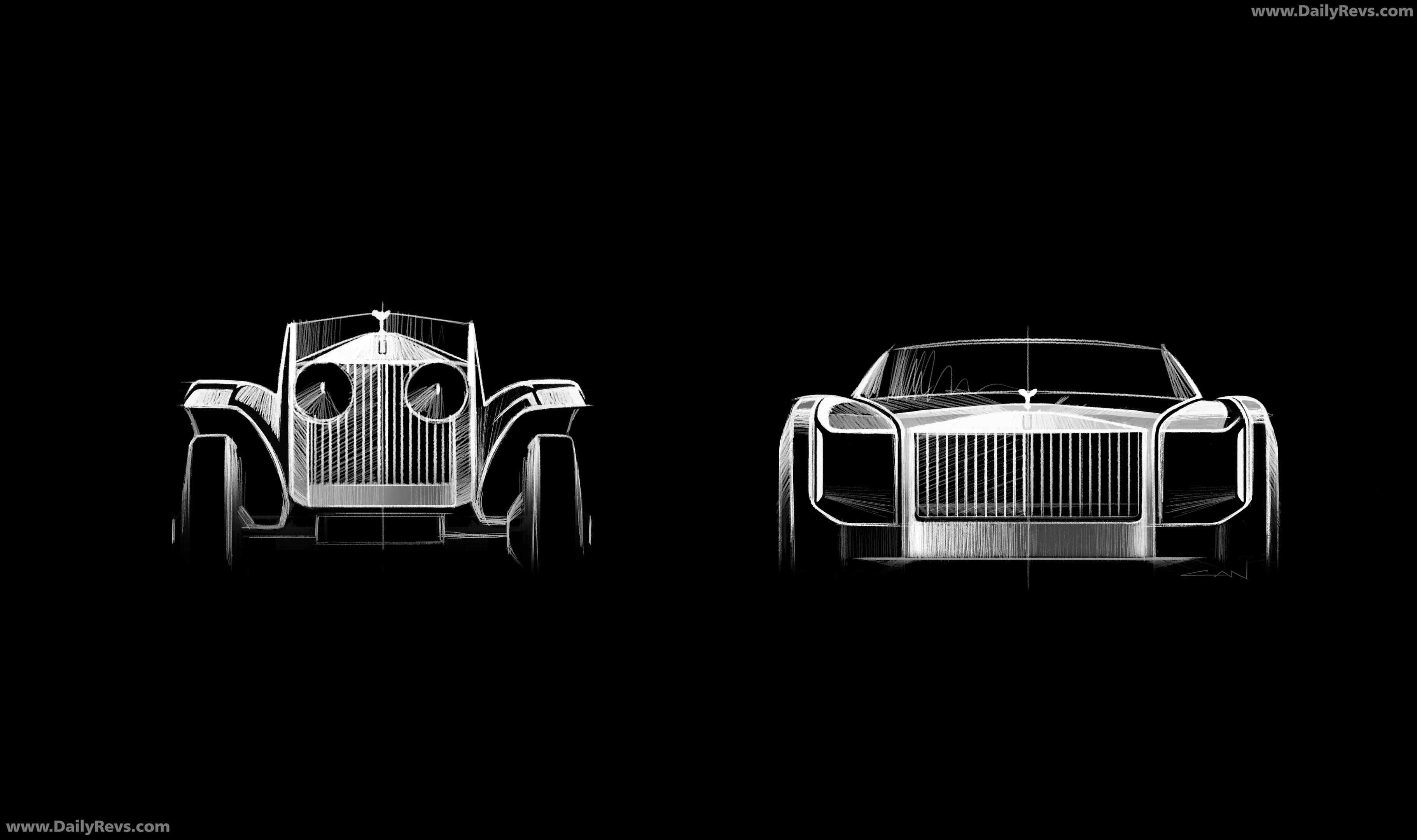 2026 Rolls-Royce Project Nightingale Concept Sketches
