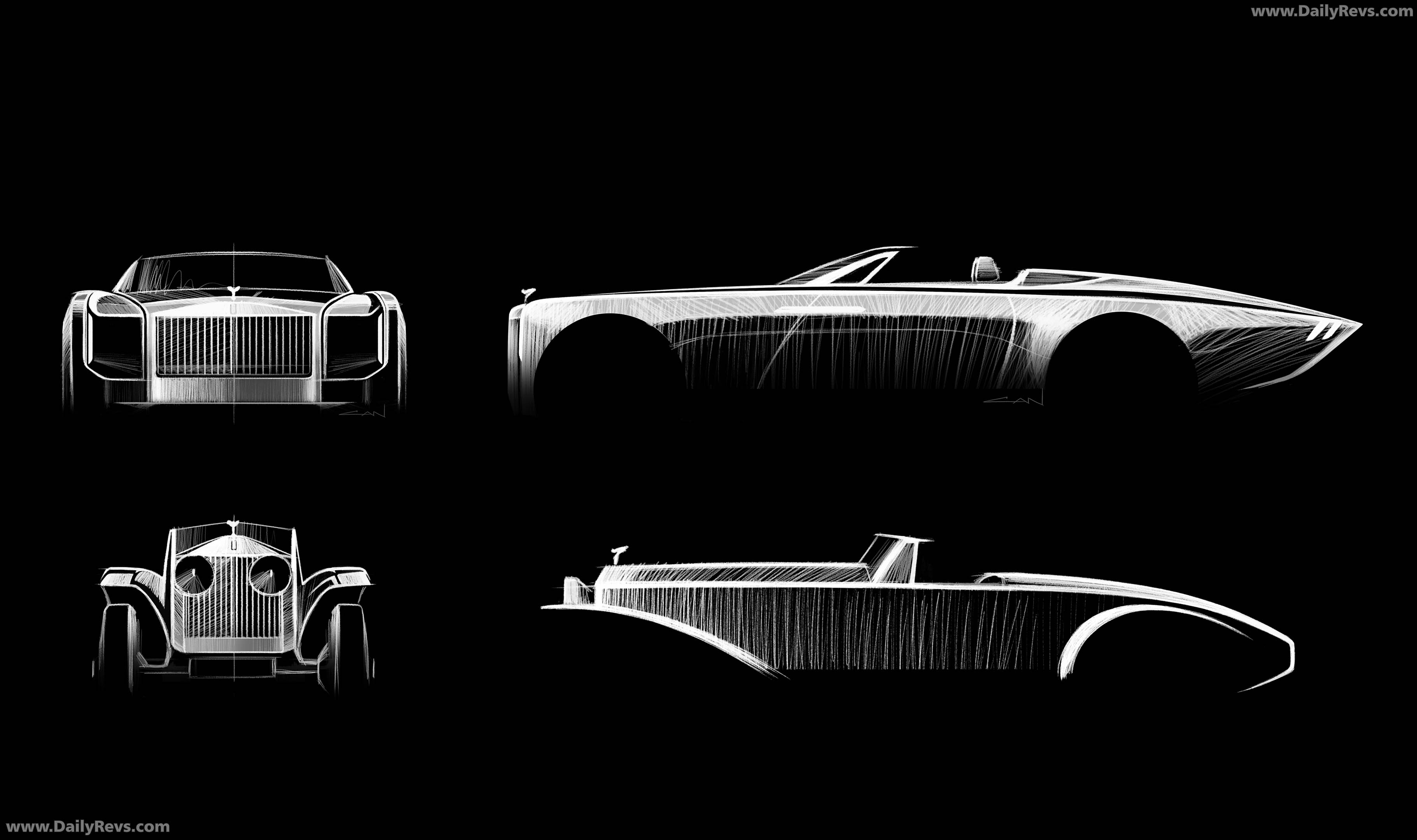 2026 Rolls-Royce Project Nightingale Concept Sketches