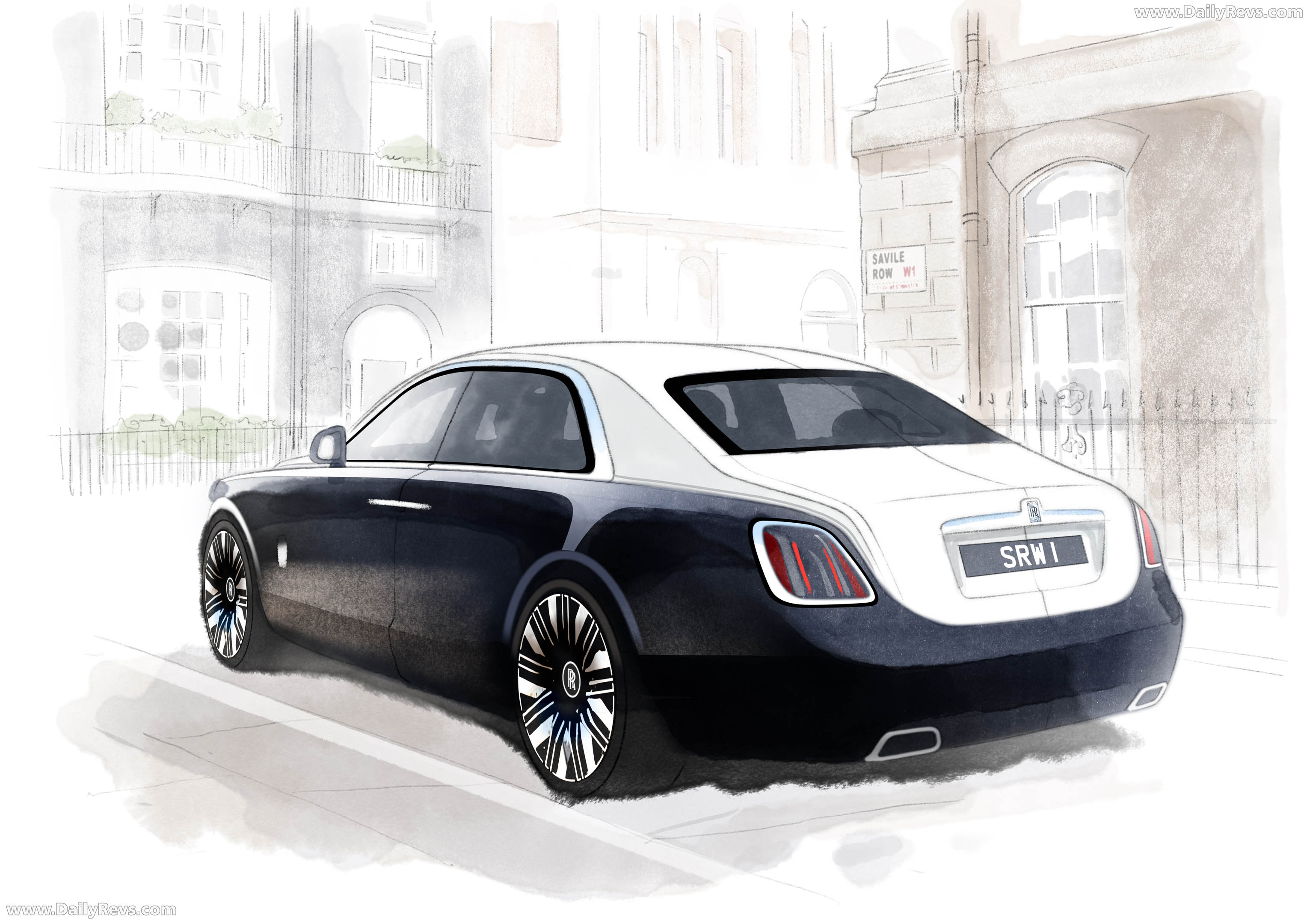 2026 Rolls-Royce Ghost Savile Row Sketches
