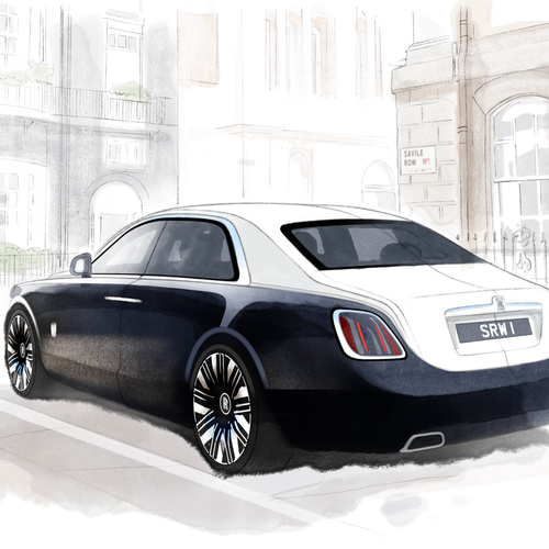 2026 Rolls-Royce Ghost Savile Row Sketches