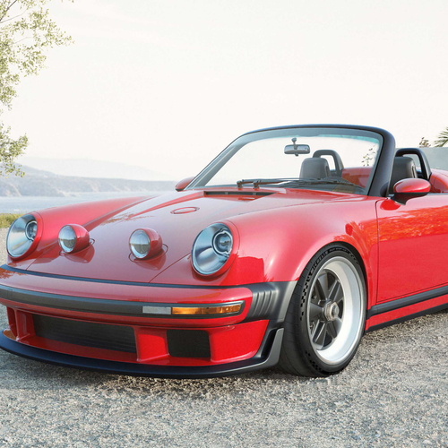 2026 Singer Porsche 911 Carrera Cabriolet Front View