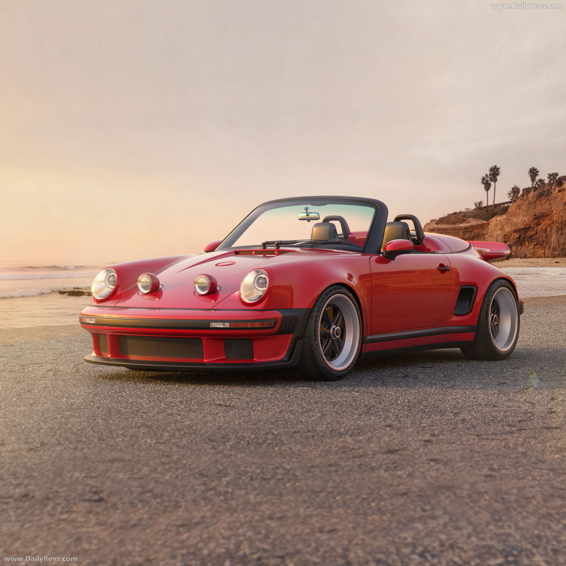 2026 Singer Porsche 911 Carrera Cabriolet Front View
