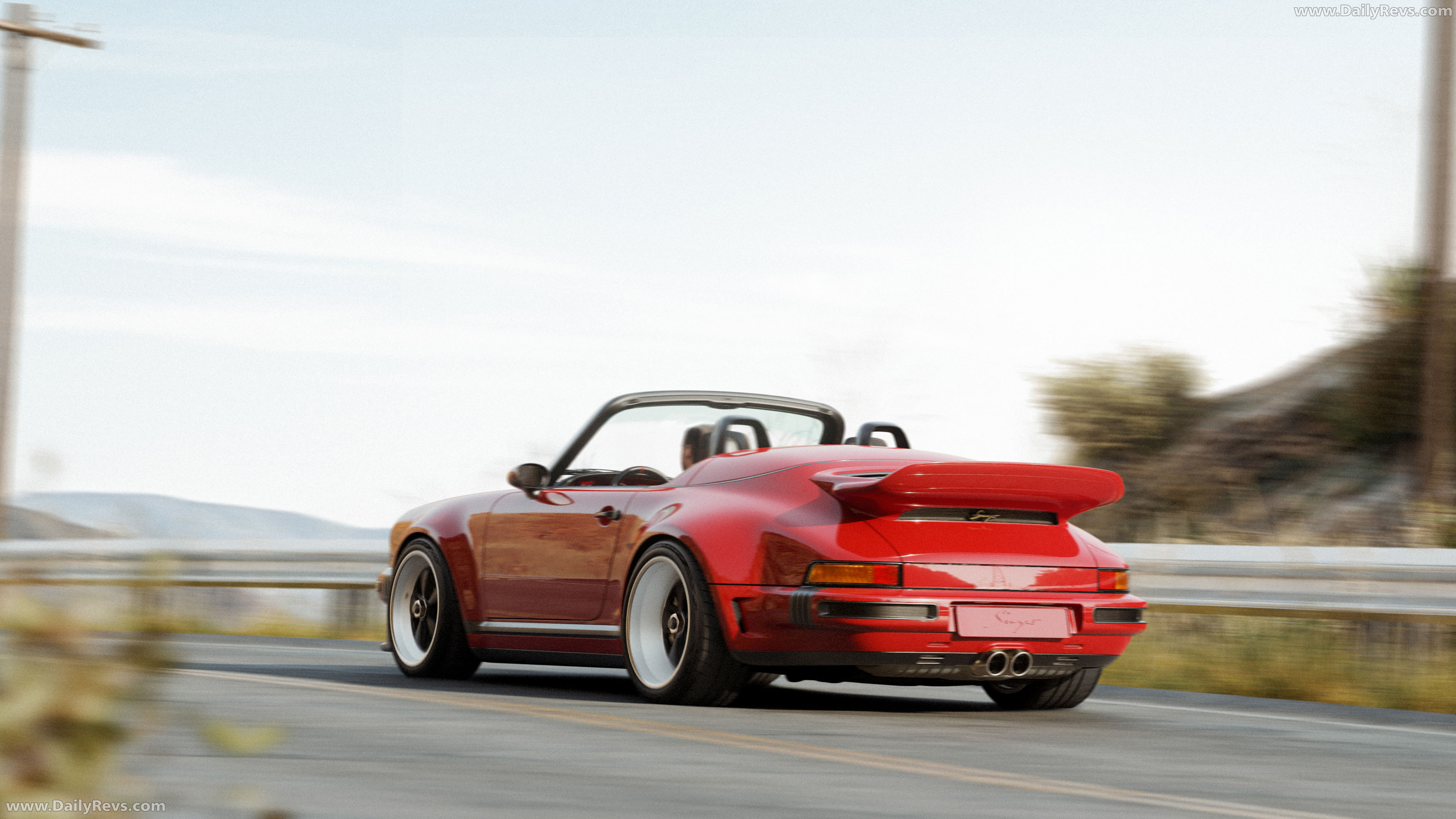 2026 Singer Porsche 911 Carrera Cabriolet Rear View