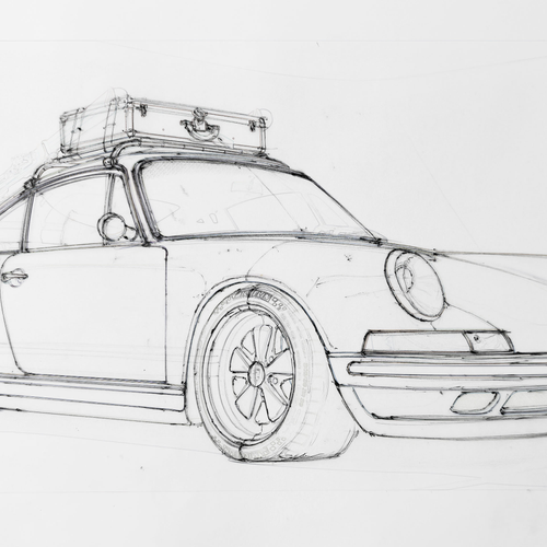 2026 Singer Porsche 911 Classic Sketches