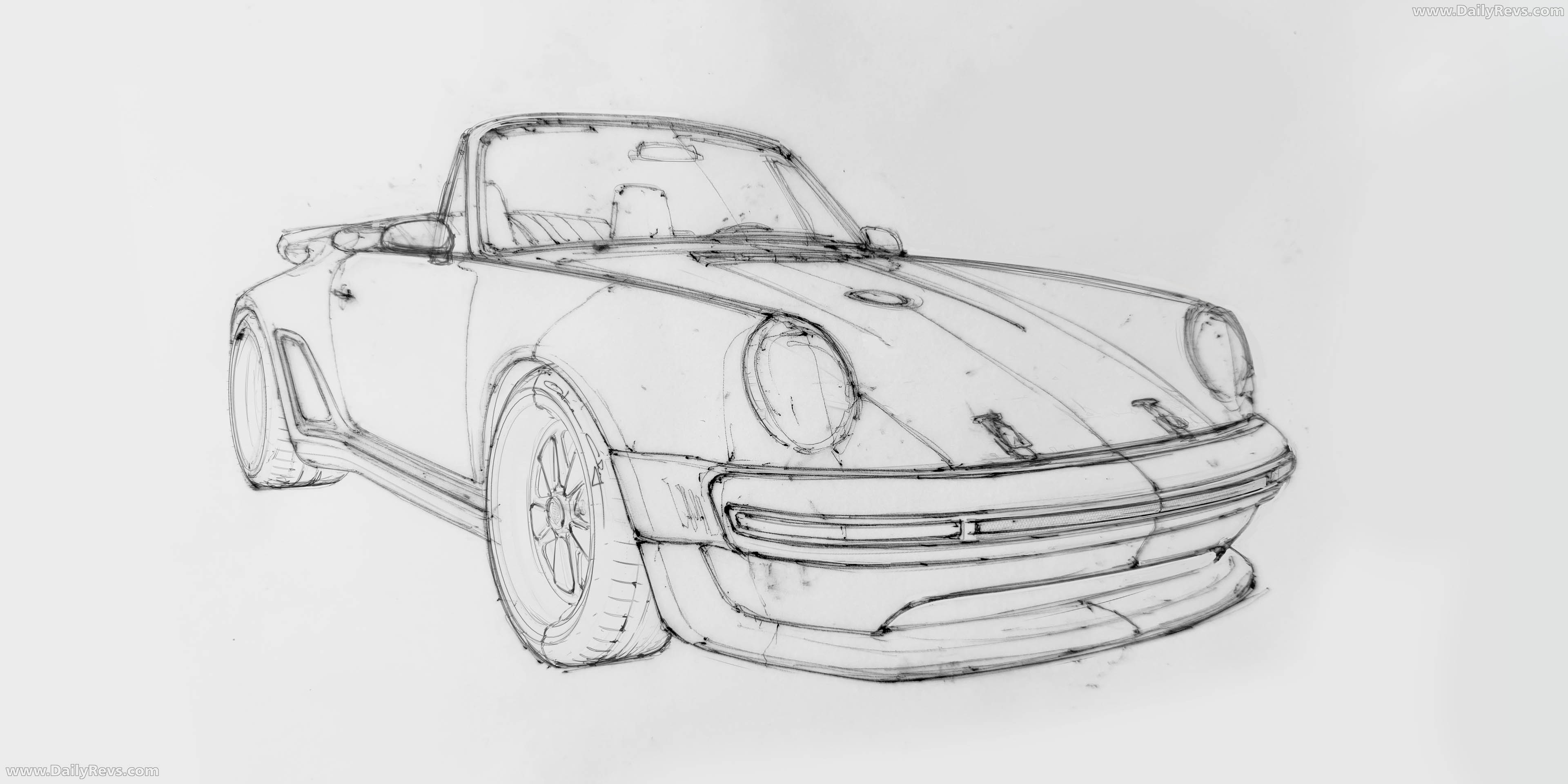 2026 Singer Porsche 911 Classic Turbo Sketches