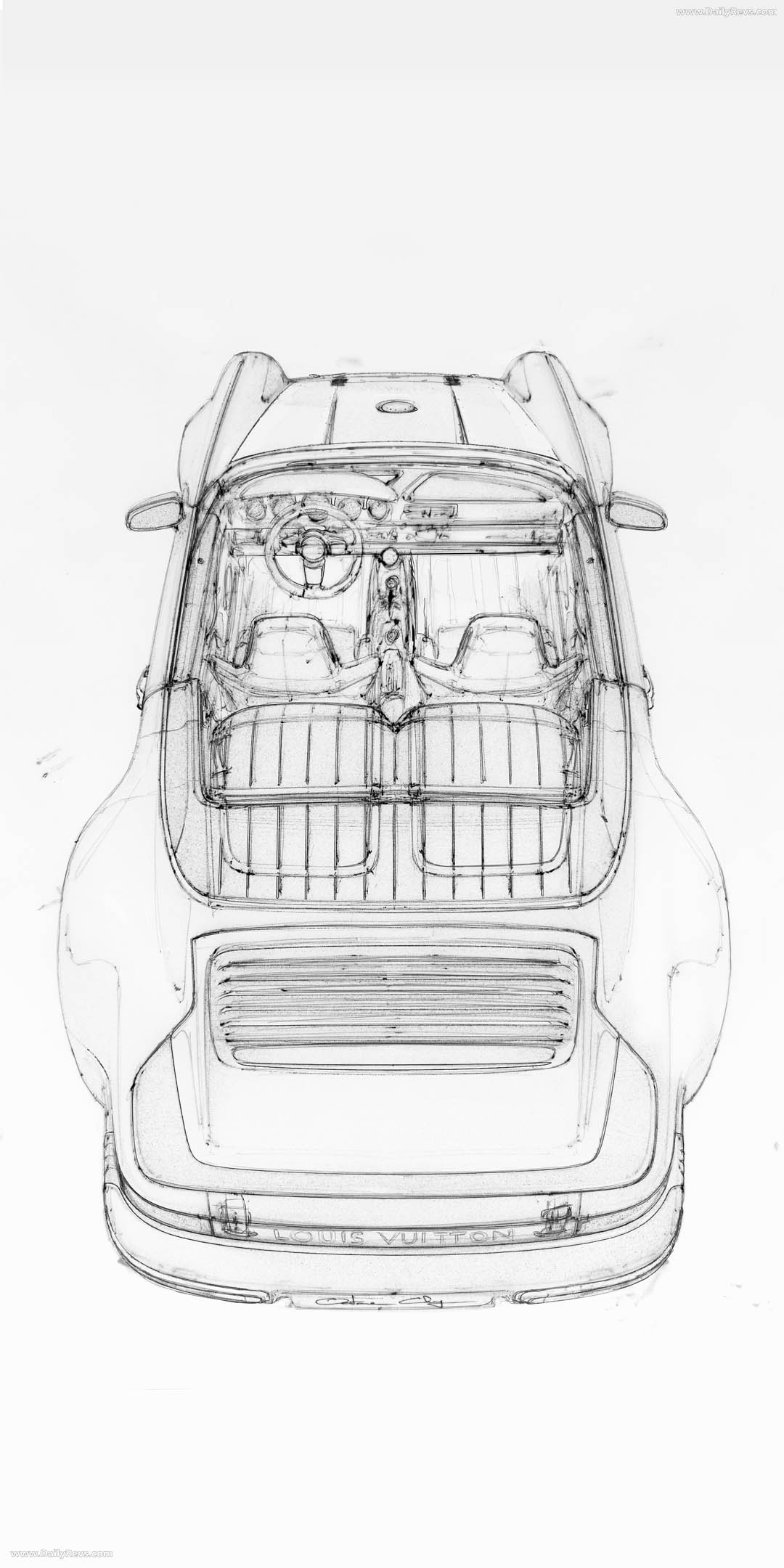 2026 Singer Porsche 911 Classic Turbo Sketches