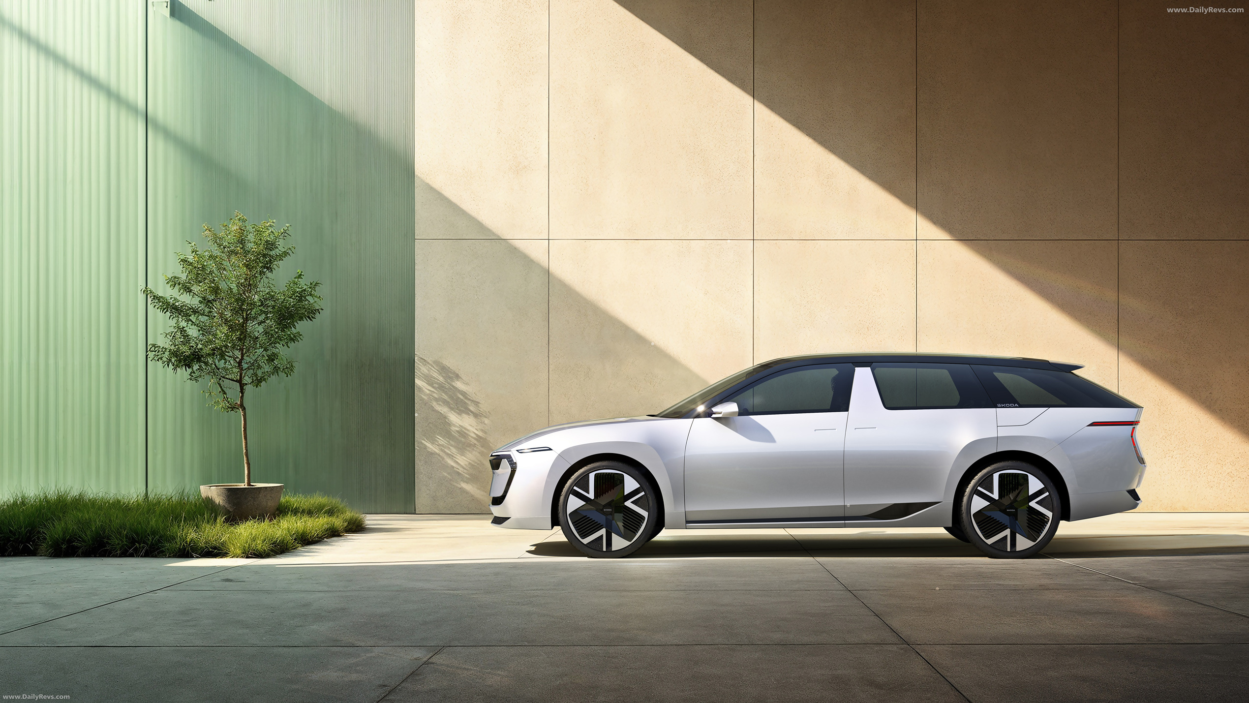2025 Skoda Vision O Concept Side View