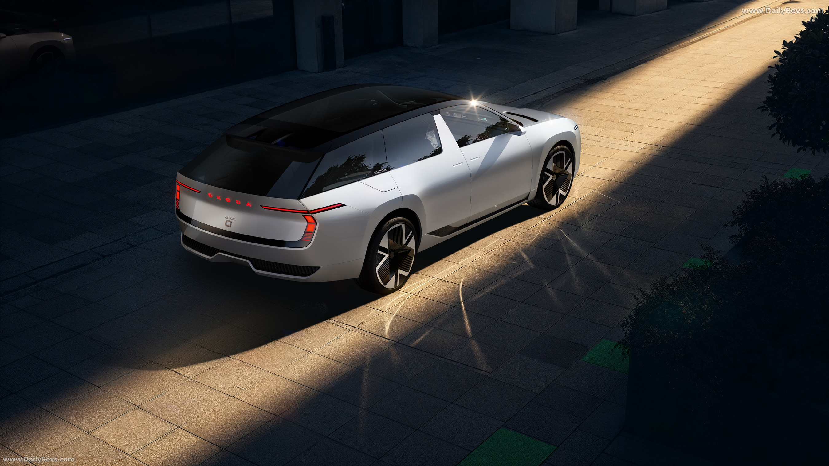 2025 Skoda Vision O Concept Top View