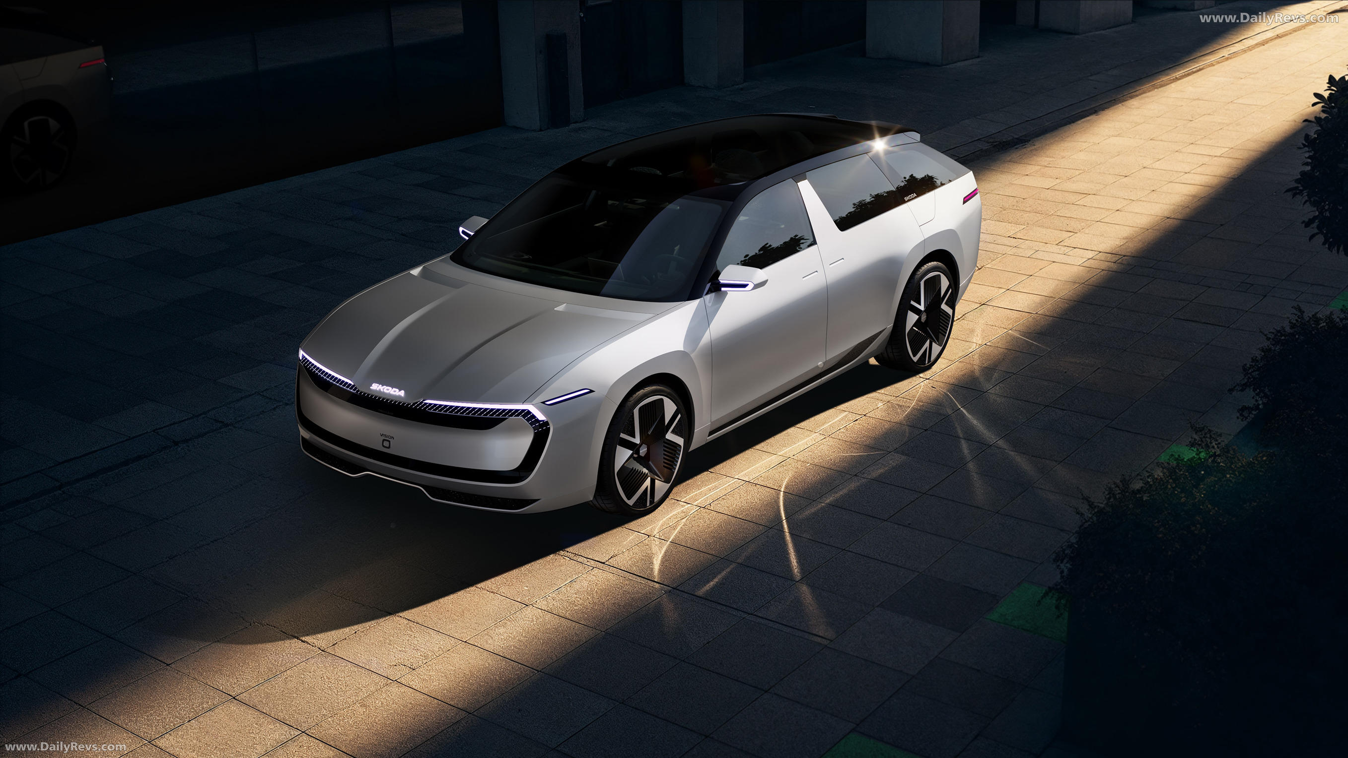 2025 Skoda Vision O Concept Top View