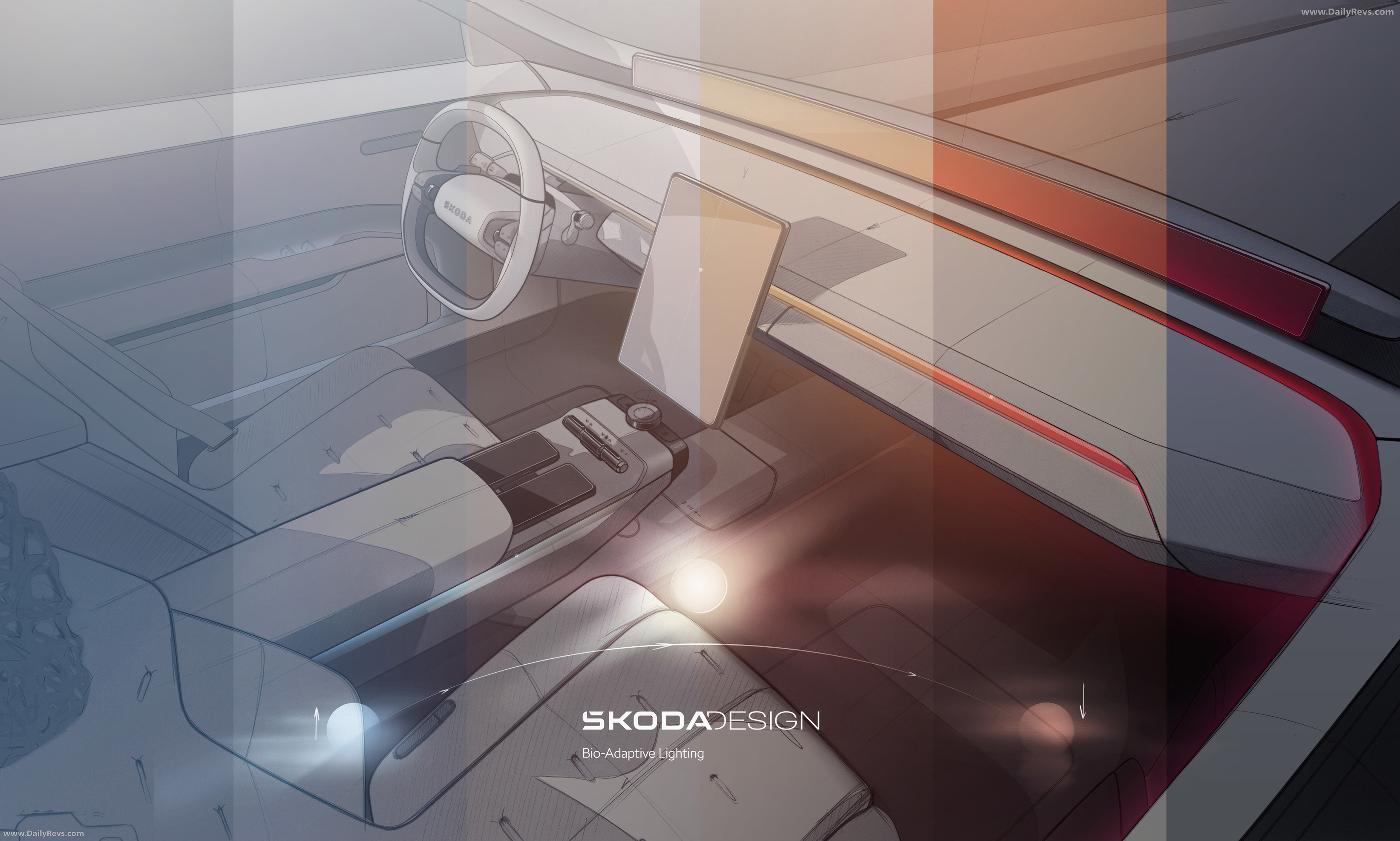 2025 Skoda Vision O Concept Sketches