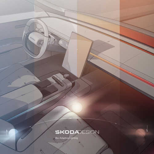 2025 Skoda Vision O Concept Sketches