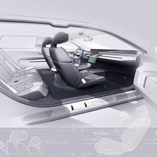 2025 Skoda Vision O Concept Sketches