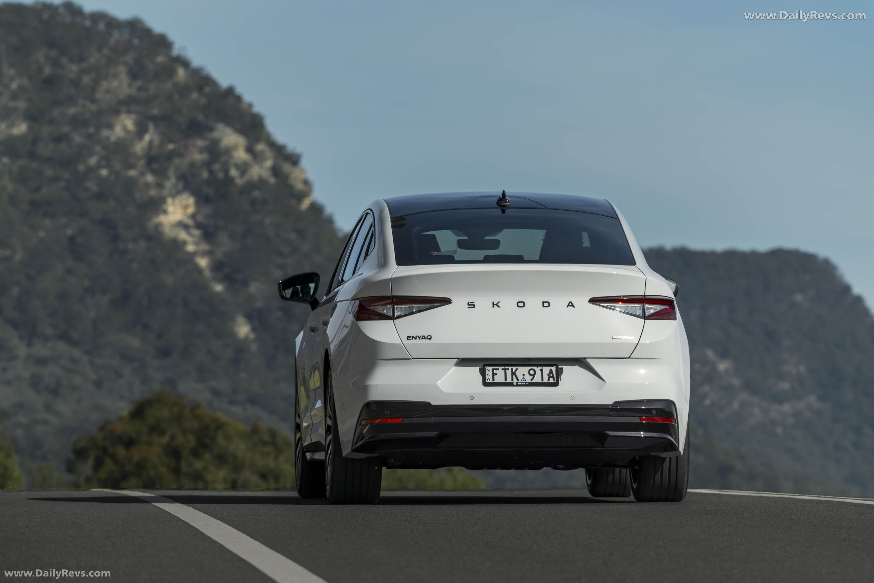 2025 Skoda Enyaq Coupe Sportline Australian Version Rear View