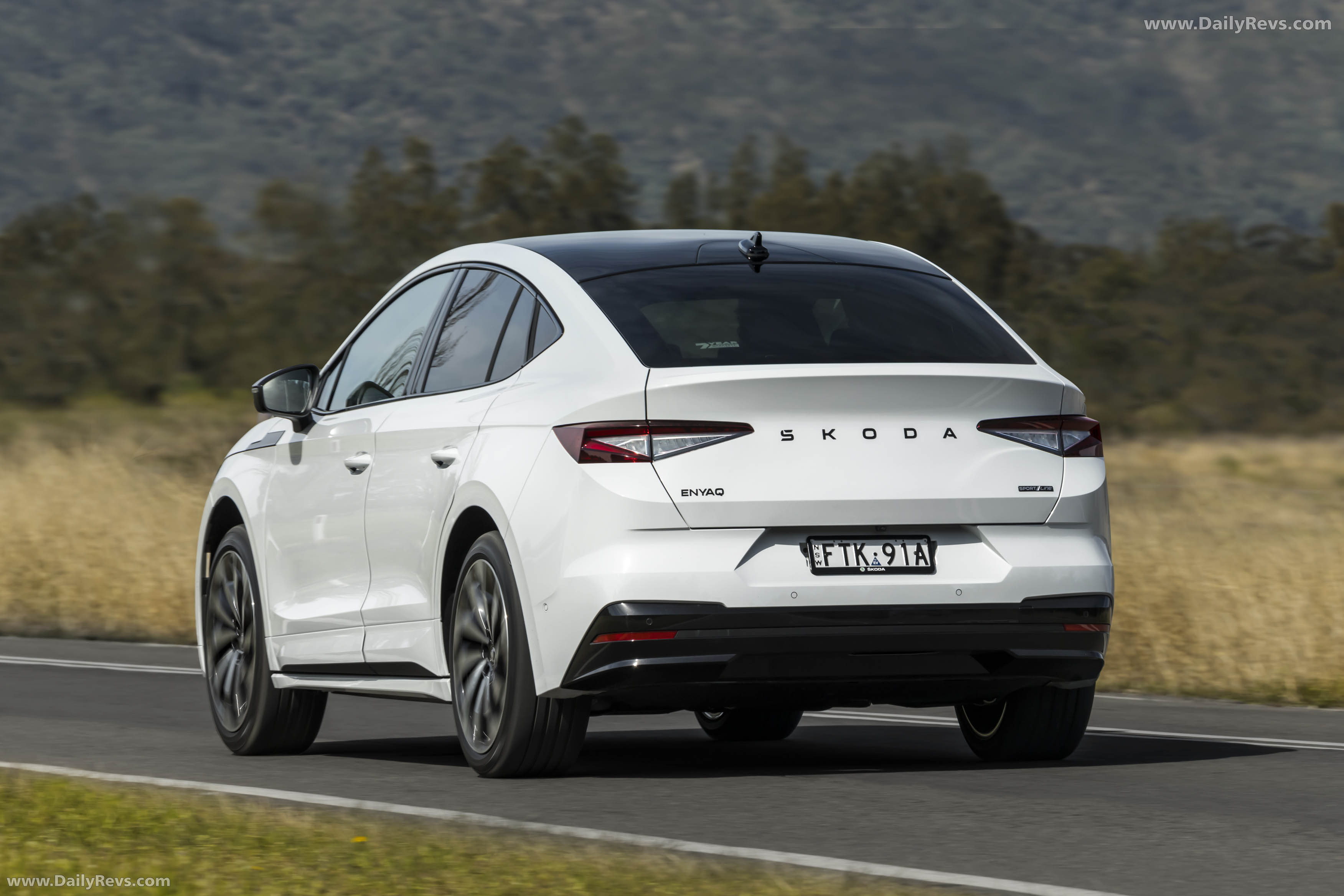 2025 Skoda Enyaq Coupe Sportline Australian Version Rear View