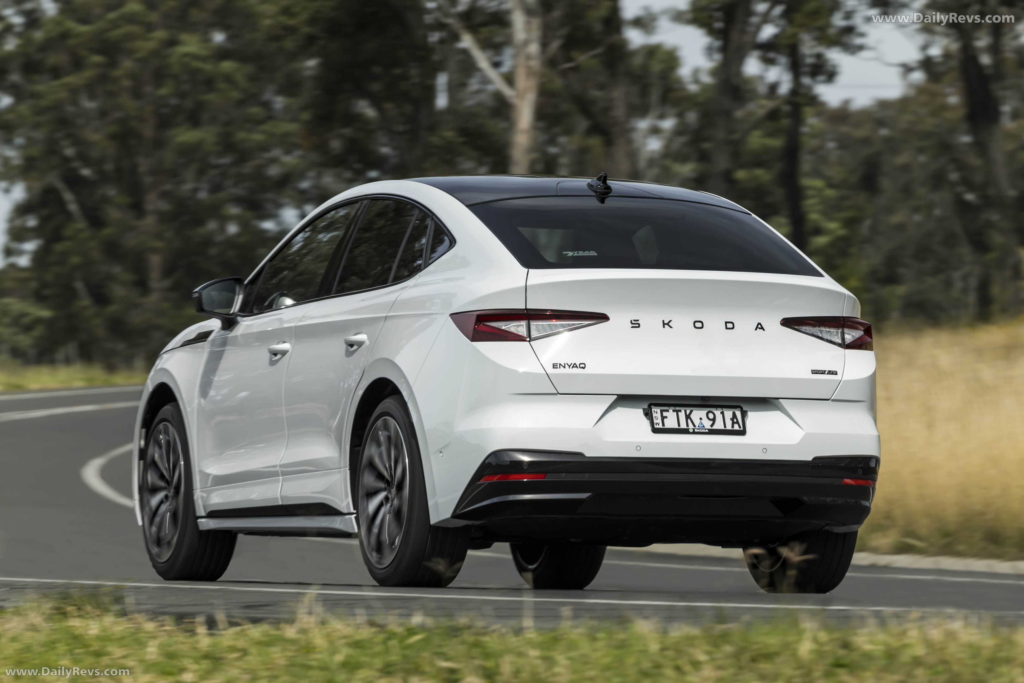 2025 Skoda Enyaq Coupe Sportline Australian Version Rear View