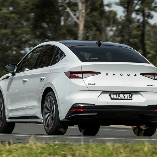 2025 Skoda Enyaq Coupe Sportline Australian Version Rear View