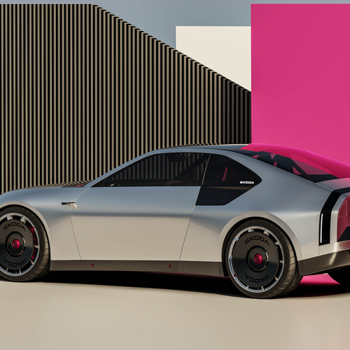 2025 Skoda 110 R Coupe Concept Rear View
