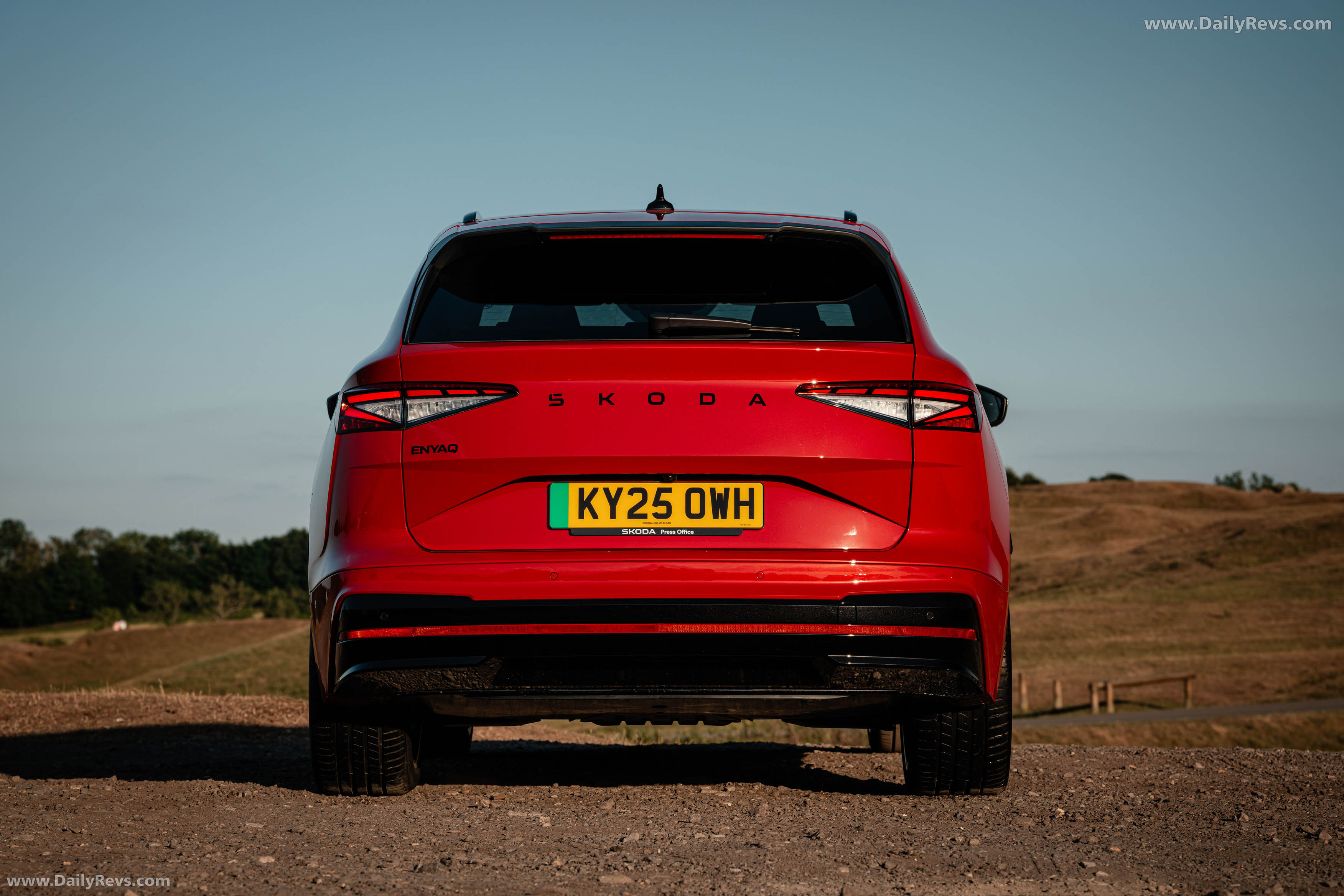 2026 Skoda Enyaq RS UK Version Rear View