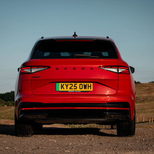 2026 Skoda Enyaq RS UK Version Rear View
