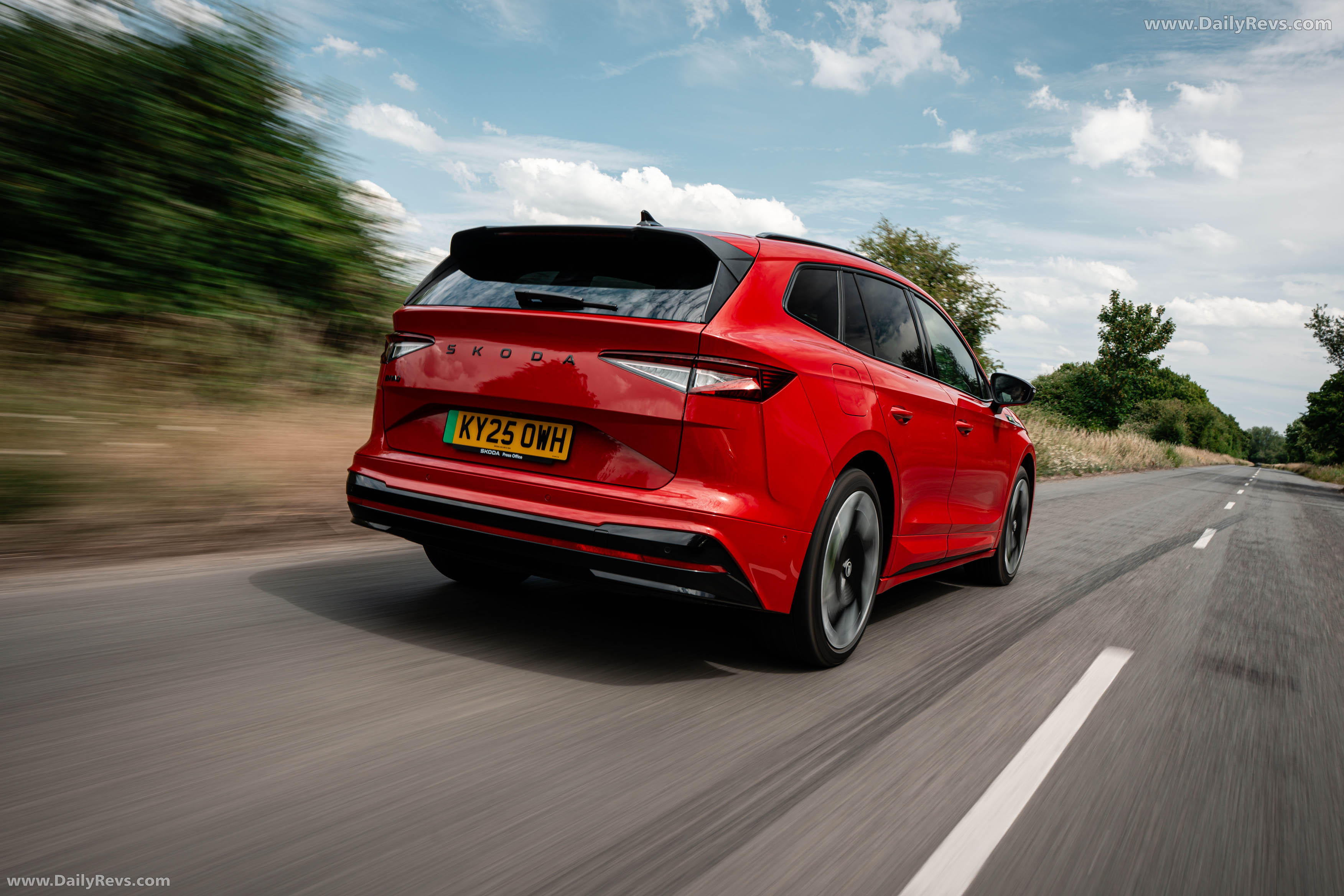 2026 Skoda Enyaq RS UK Version Rear View