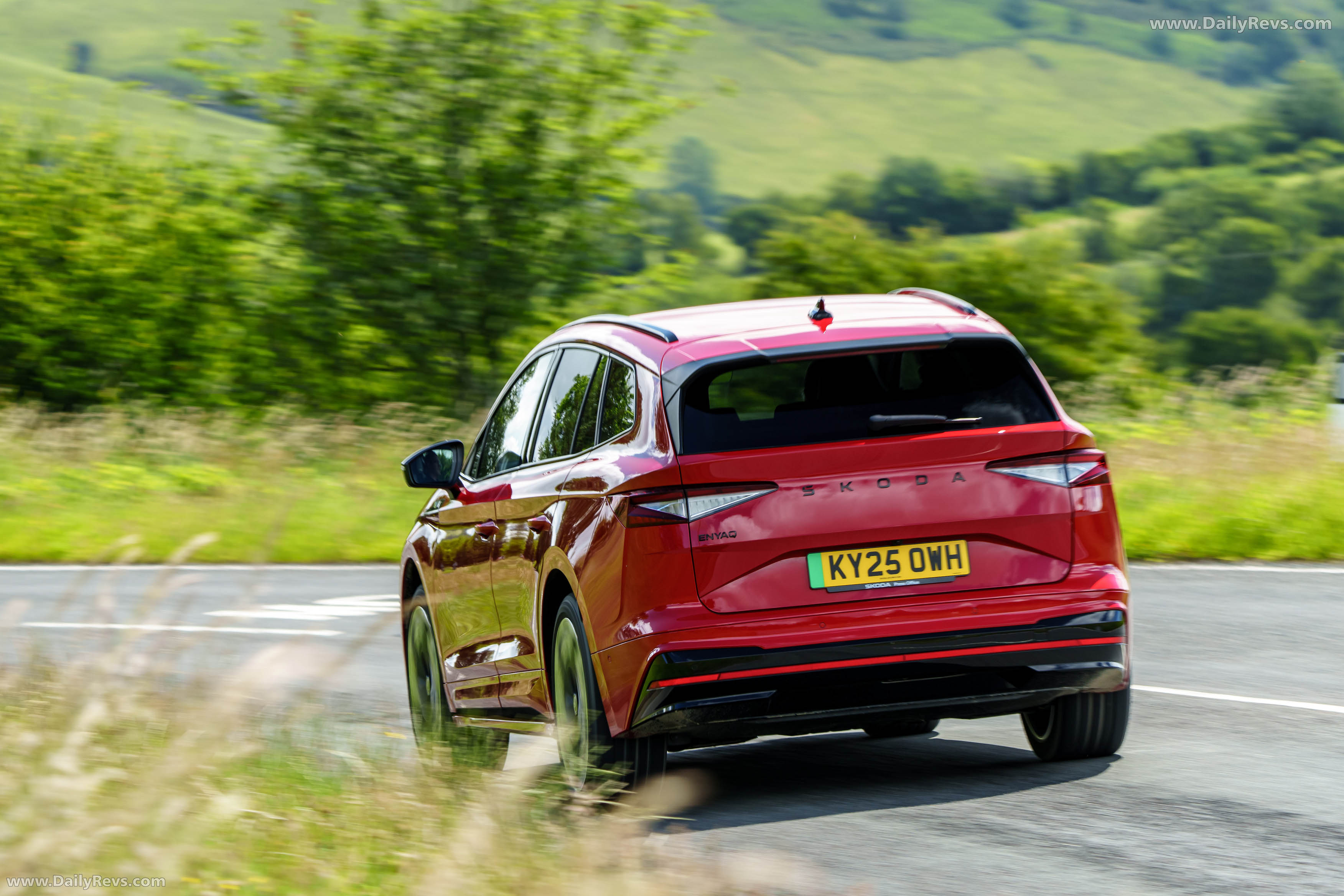 2026 Skoda Enyaq RS UK Version Rear View