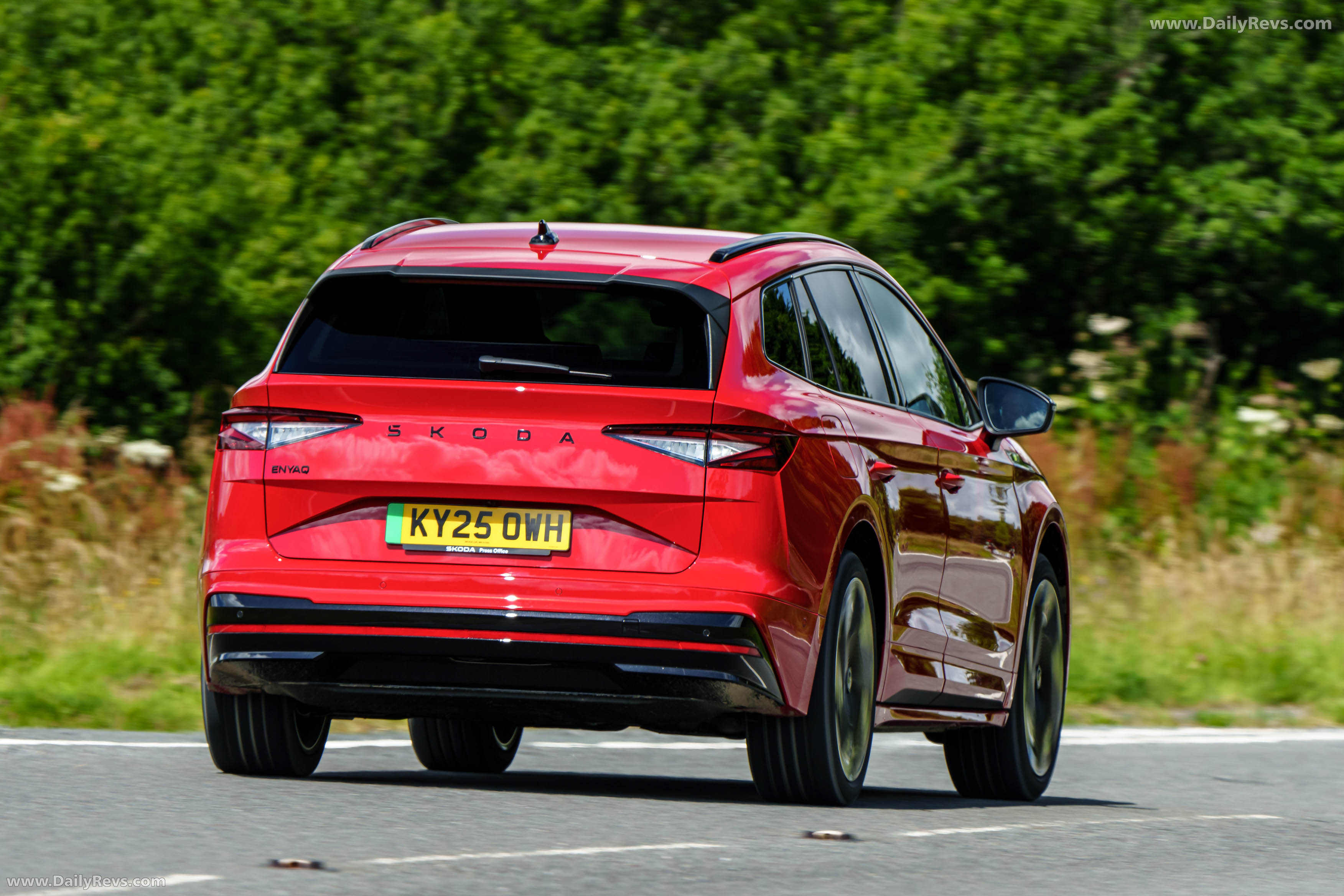 2026 Skoda Enyaq RS UK Version Rear View