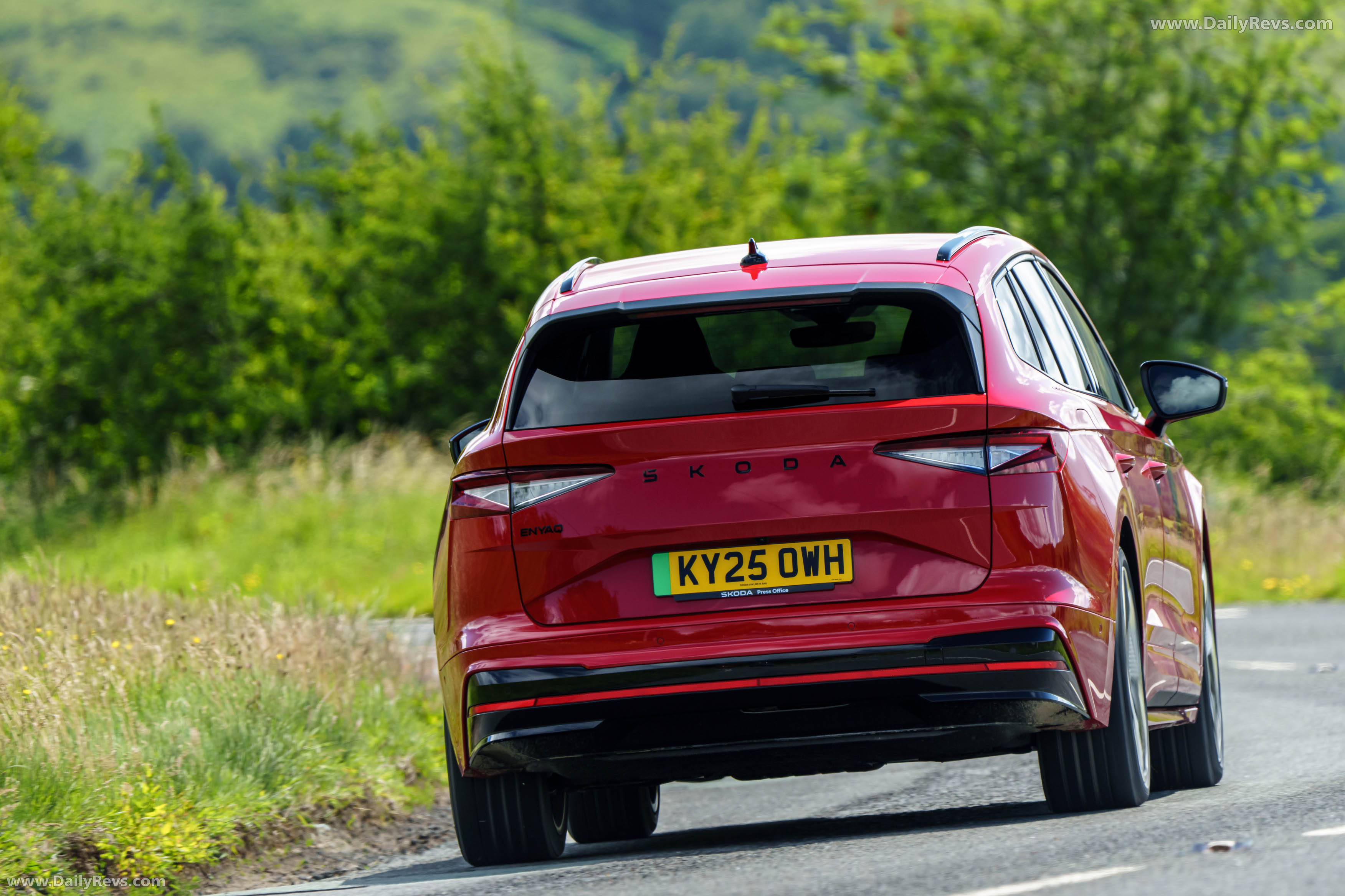 2026 Skoda Enyaq RS UK Version Rear View