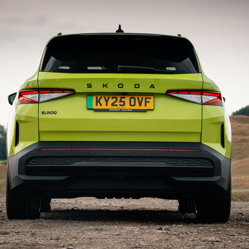 2026 Skoda Elroq RS Hyper Green Rear View