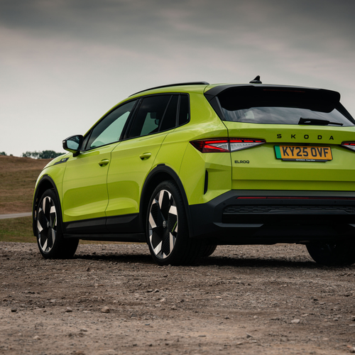 2026 Skoda Elroq RS Hyper Green Rear View