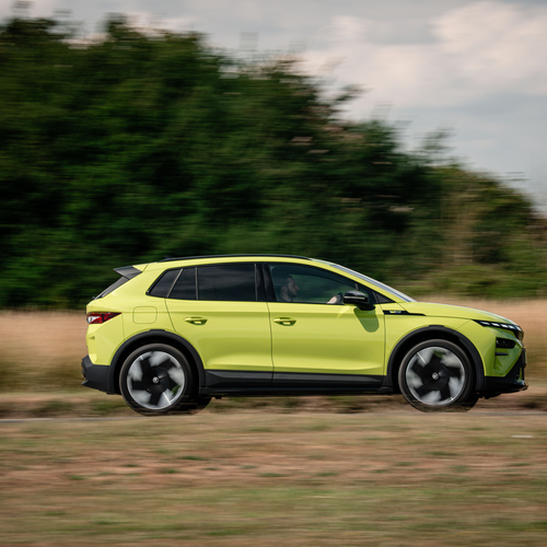 2026 Skoda Elroq RS Hyper Green Side View